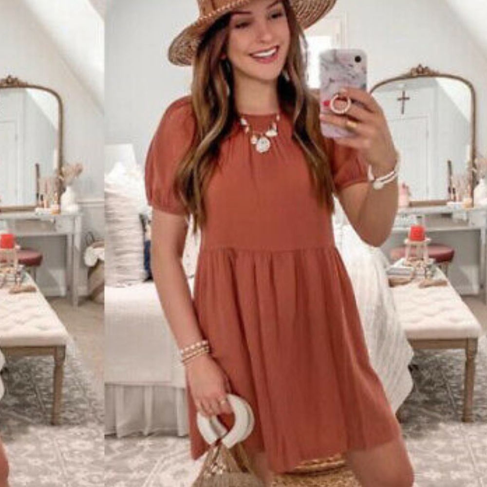Universal Thread Short Sleeve Smocked Gauze Dress